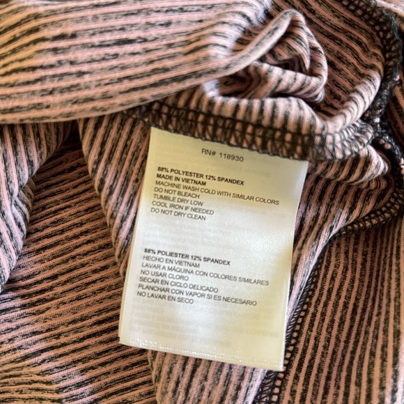 Skechers Pink and grey stripe lightweight sweatshirt. - Picture 6 of 6